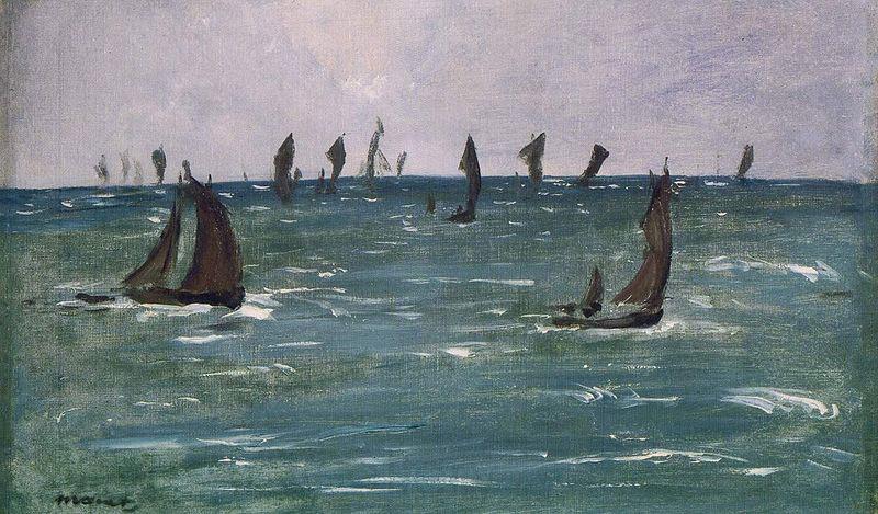 Edouard Manet Bateaux en Mer, Golfe de Gascogne